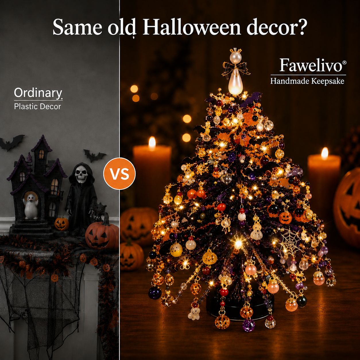 🎄✨ DIY Beaded Halloween Kit – Create Your Own Sparkling Holiday Decoration