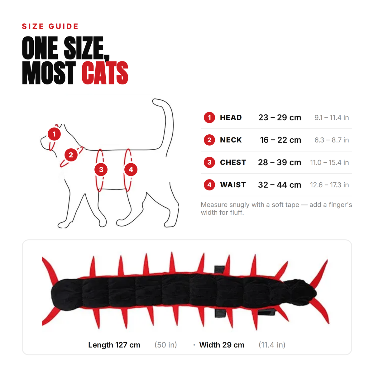 🔥🔥Buy1Get 1 Free Each$19.99🔥—Cat Centipede Costume
