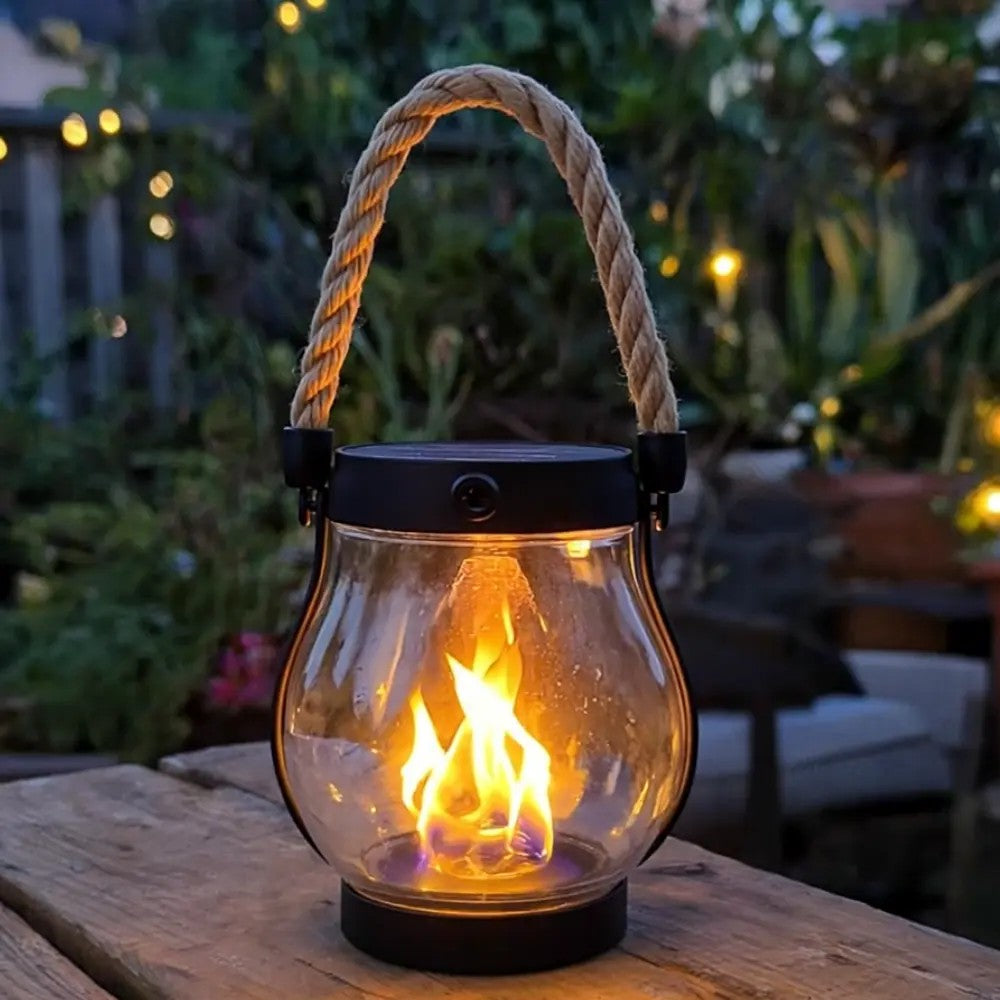 ⭐America 250th Anniversary Sale⭐ - Kaliiqo™ Flickering Flame Solar Lantern Outdoor Lights