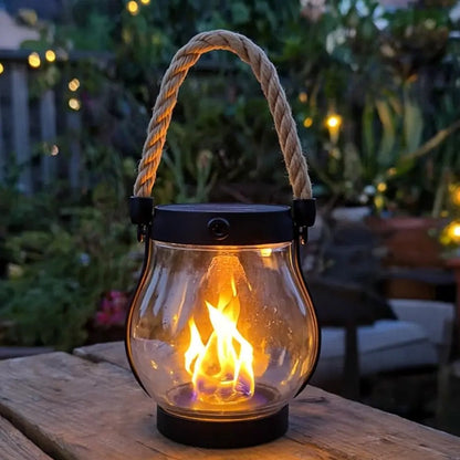 ⭐America 250th Anniversary Sale⭐ - Kaliiqo™ Flickering Flame Solar Lantern Outdoor Lights