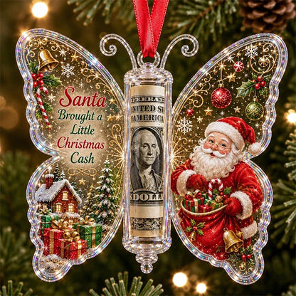 🔥Each$5.99🔥—🦋💵 3D Embossed Butterfly Christmas Cash Gift Ornament – Holiday Money Holder Keepsake 🎄✨