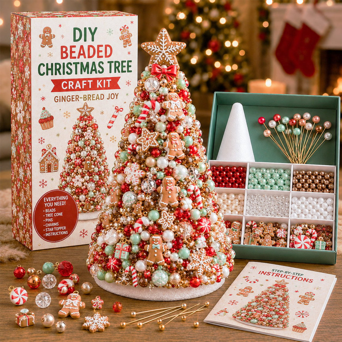 ✨ Last Day — 70% OFF ✨🎄 DIY Beaded Christmas Tree Craft Kit