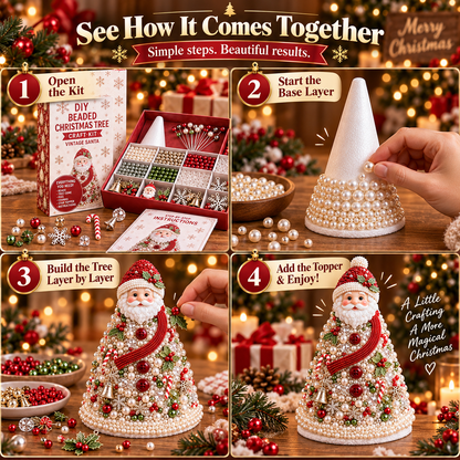 ✨ Last Day — 70% OFF ✨🎄 DIY Beaded Christmas Tree Craft Kit