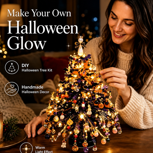 🎄✨ DIY Beaded Halloween Kit – Create Your Own Sparkling Holiday Decoration