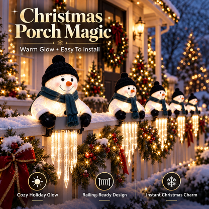 🔥 Today 49% OFF - WinterGlow Snowman Icicle Light Decor