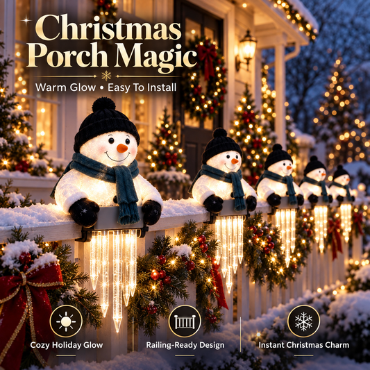 🔥 Today 49% OFF - WinterGlow Snowman Icicle Light Decor