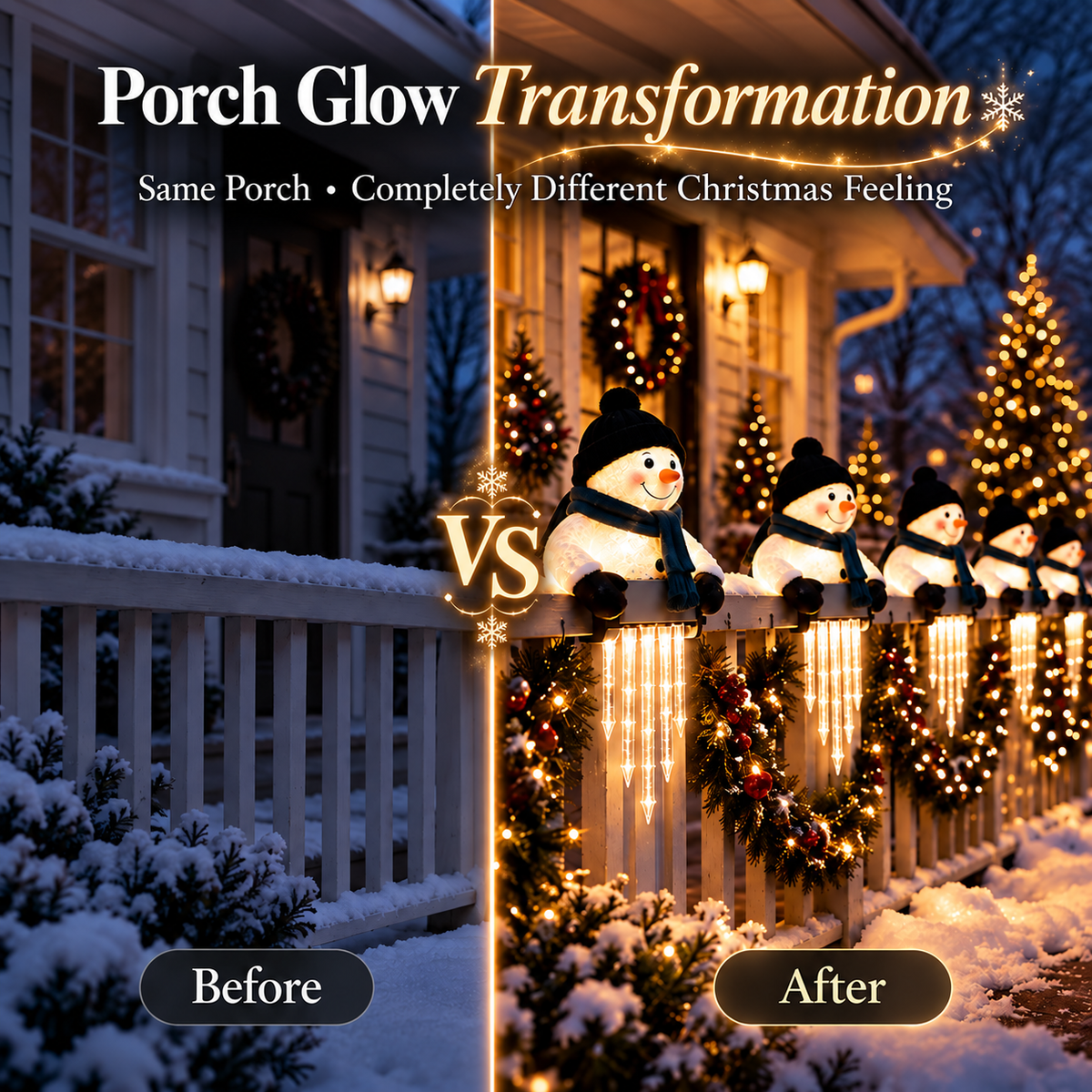 WinterGlow Snowman Icicle Light Decor product image 2