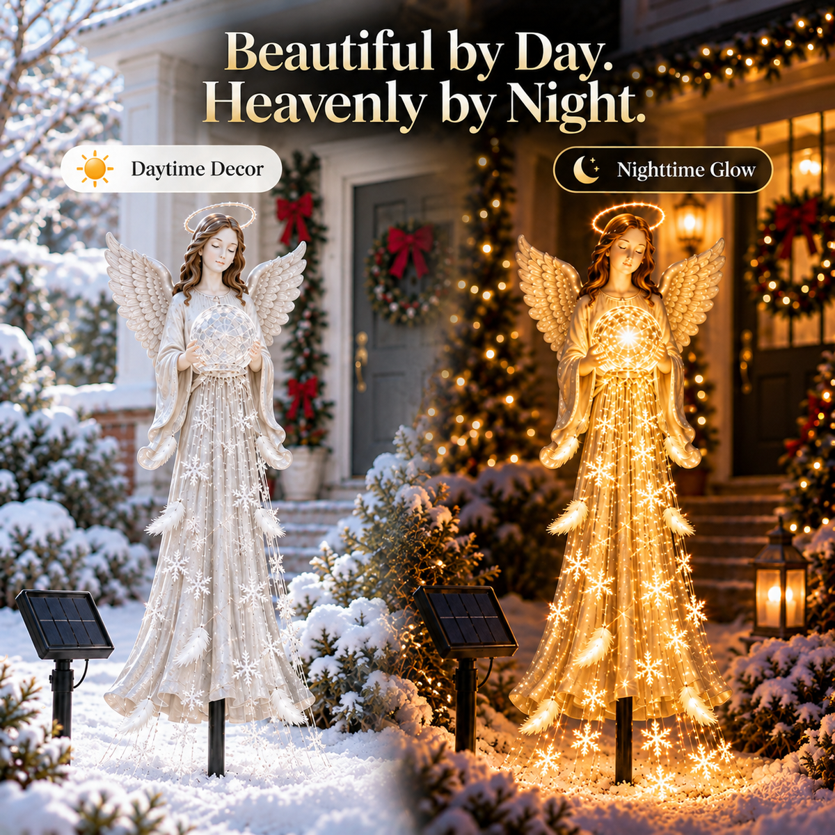 👼✨ ✨Up to 67%  OFF Solar Angel Blessing Fountain – Cascading Christmas Garden Light