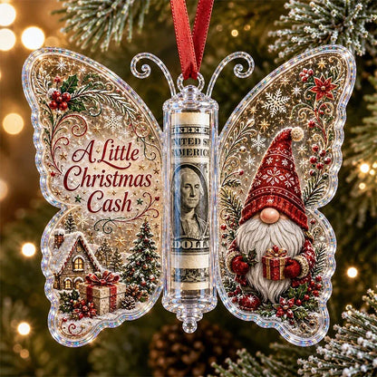 🔥Each$5.99🔥—🦋💵 3D Embossed Butterfly Christmas Cash Gift Ornament – Holiday Money Holder Keepsake 🎄✨