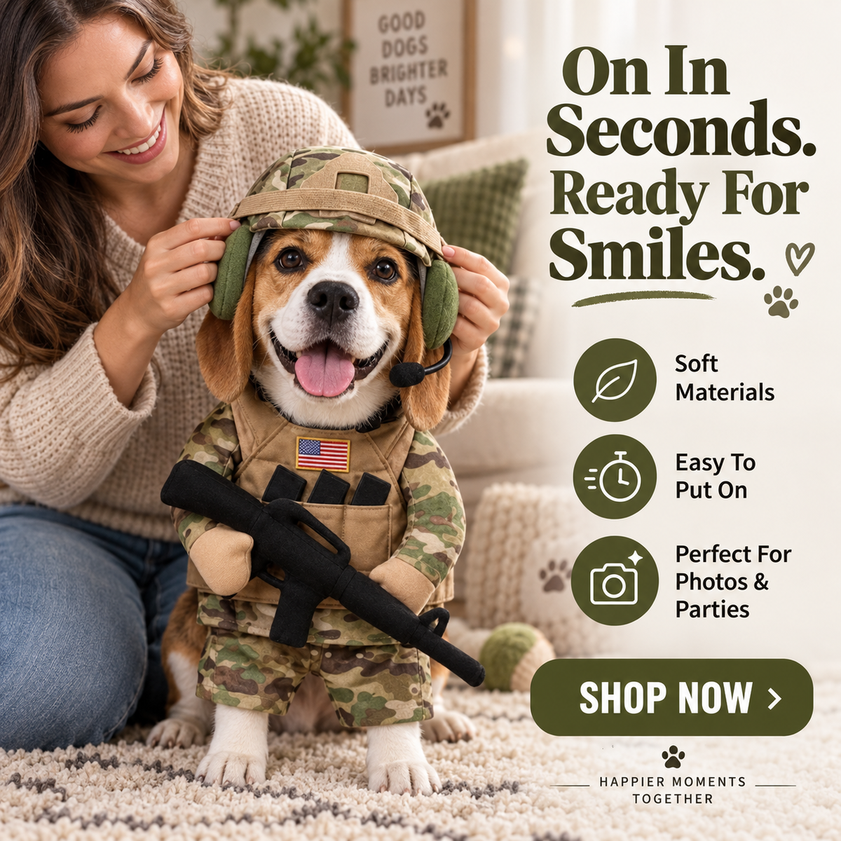 Doggy Soldier Outfit product image