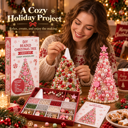 ✨ Last Day — 70% OFF ✨🎄 DIY Beaded Christmas Tree Craft Kit