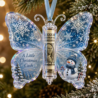 🔥Each$5.99🔥—🦋💵 3D Embossed Butterfly Christmas Cash Gift Ornament – Holiday Money Holder Keepsake 🎄✨