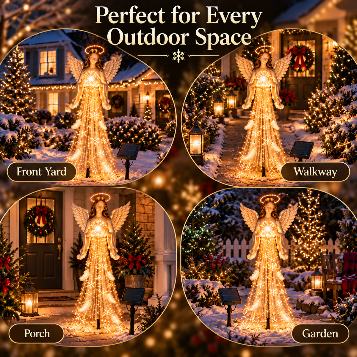 👼✨ ✨Up to 67%  OFF Solar Angel Blessing Fountain – Cascading Christmas Garden Light