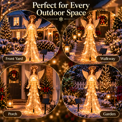 👼✨ ✨Up to 67%  OFF Solar Angel Blessing Fountain – Cascading Christmas Garden Light