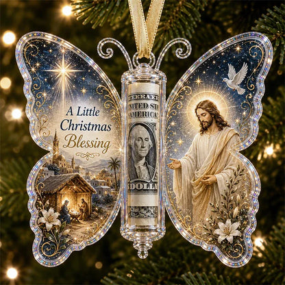 🔥Each$5.99🔥—🦋💵 3D Embossed Butterfly Christmas Cash Gift Ornament – Holiday Money Holder Keepsake 🎄✨