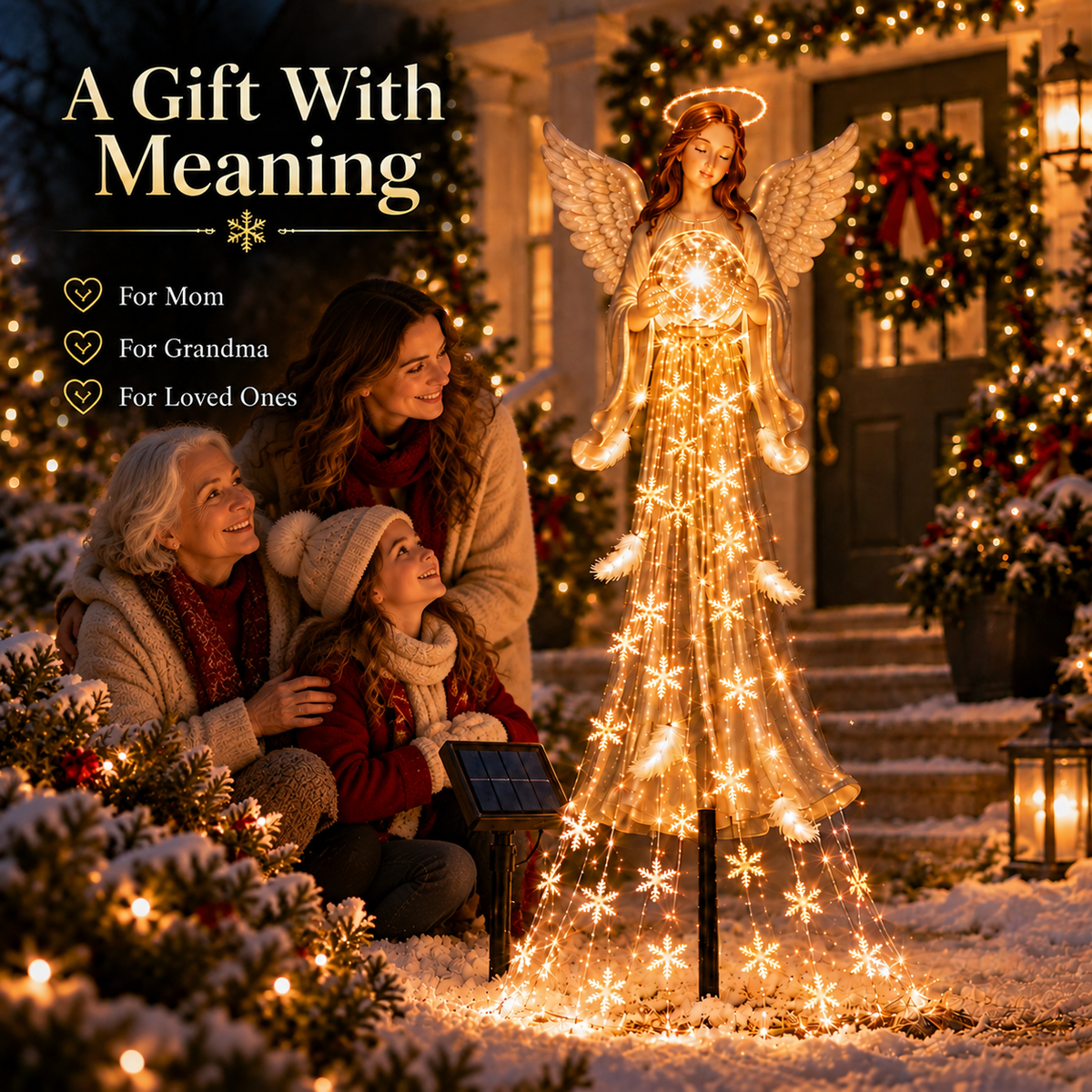 Fawelivo Solar Angel Meaningful Christmas Gift