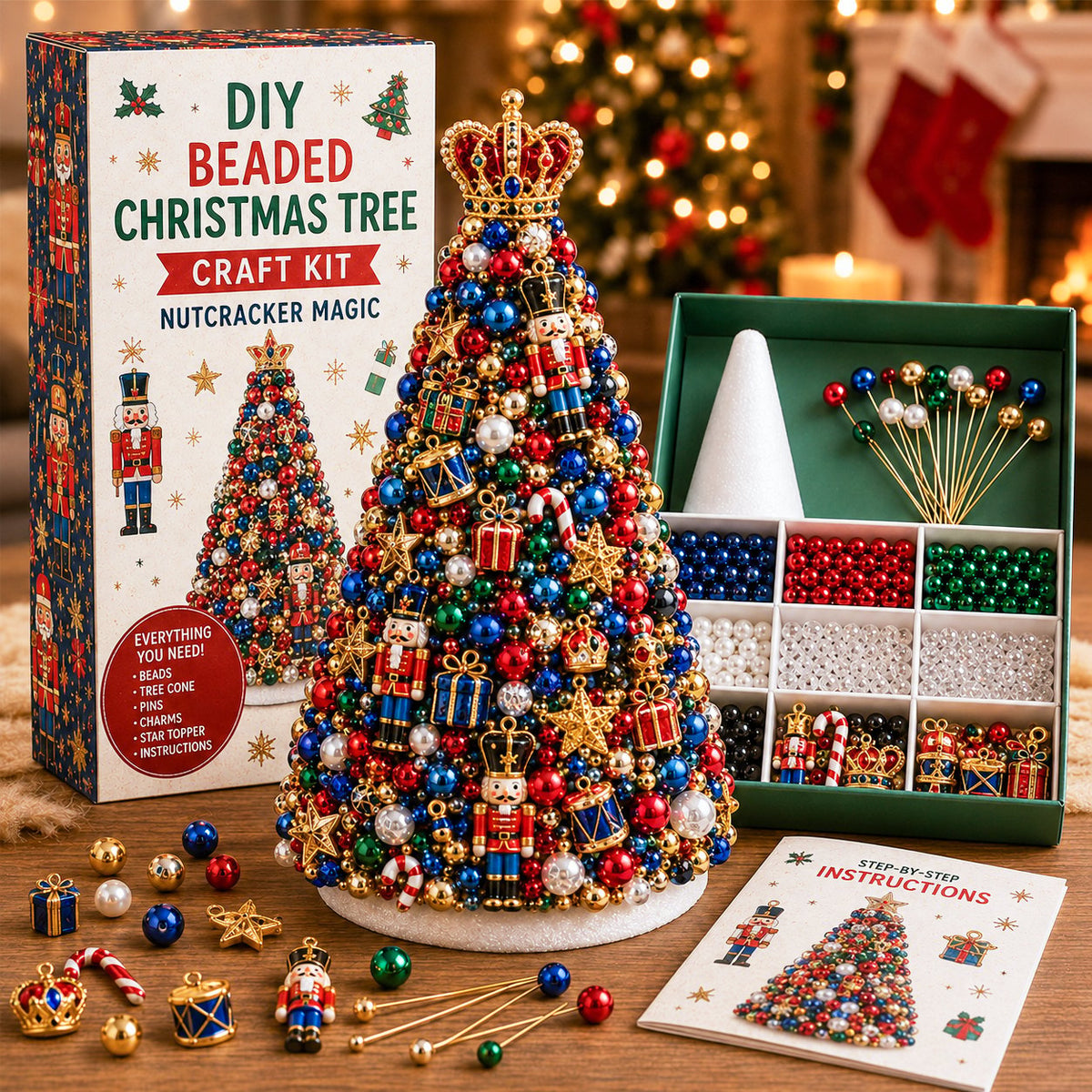✨ Last Day — 70% OFF ✨🎄 DIY Beaded Christmas Tree Craft Kit