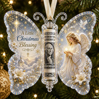 🔥Each$5.99🔥—🦋💵 3D Embossed Butterfly Christmas Cash Gift Ornament – Holiday Money Holder Keepsake 🎄✨