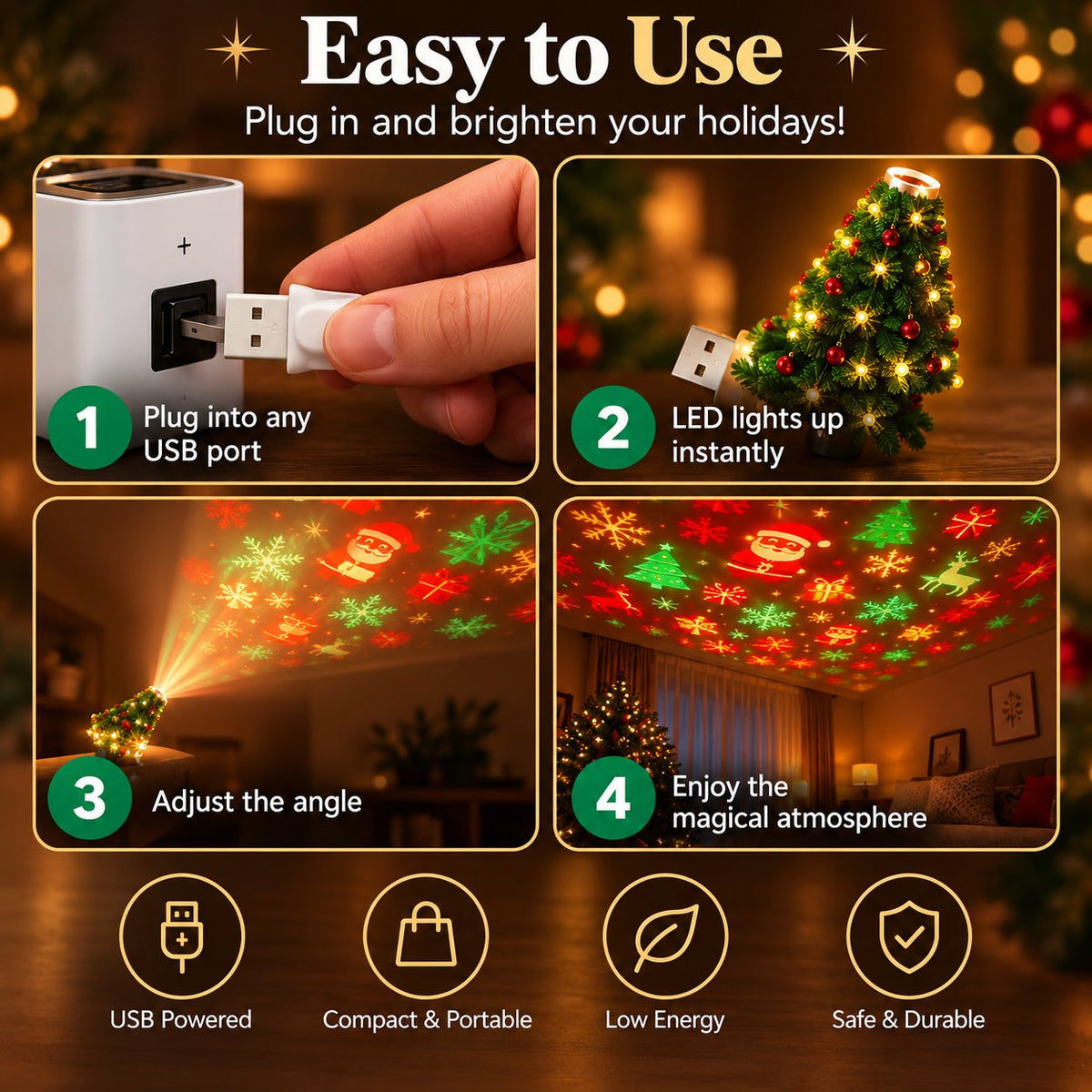 Christmas Tree Projection Light product image