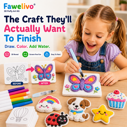 🔥🔥Last Day 69% off 3D Puffy Texture Paper- Turn Simple Drawings Into Fun Puffy 3D Art🪄