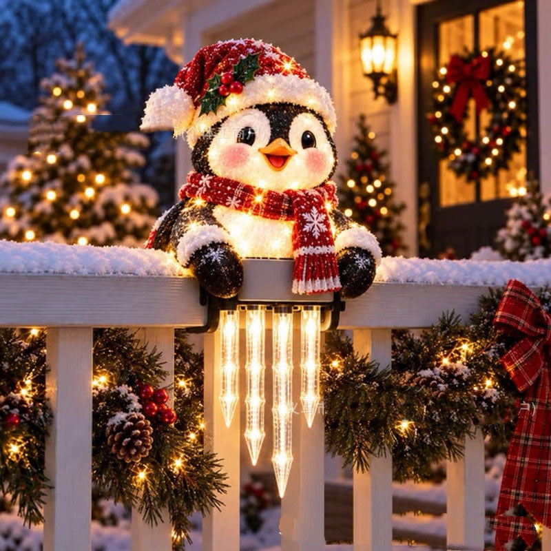 🔥 Today 49% OFF - WinterGlow Snowman Icicle Light Decor