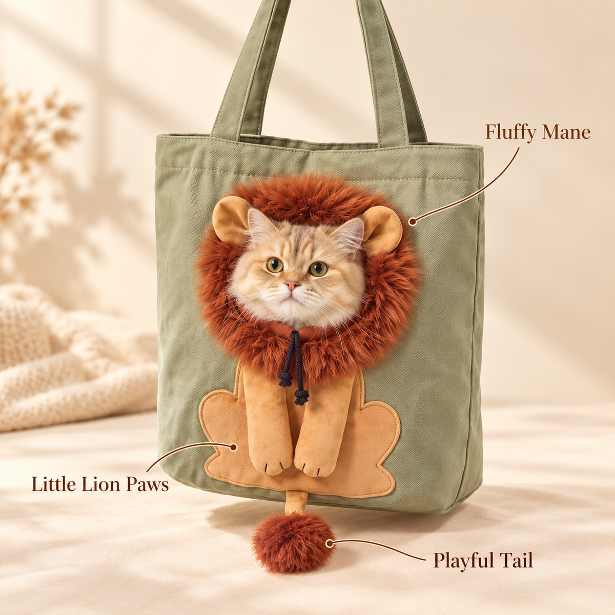 🔥Last Day 49% OFF✨—Bolso de Transporte Rey de la Selva