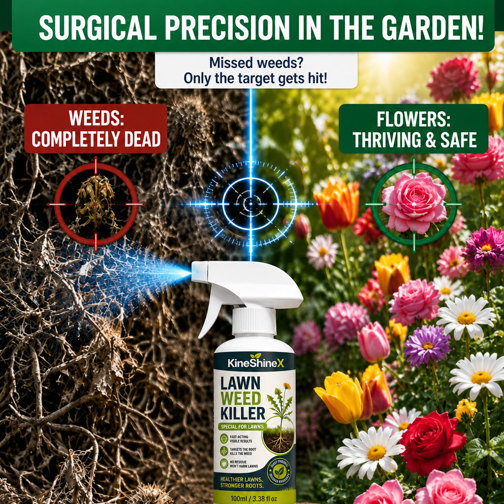 🔥 [Fall Yard Refresh] Easy & Stress-Free Domestic Weed Killer Spray | Fast-Acting Root Remover for Garden & Patio