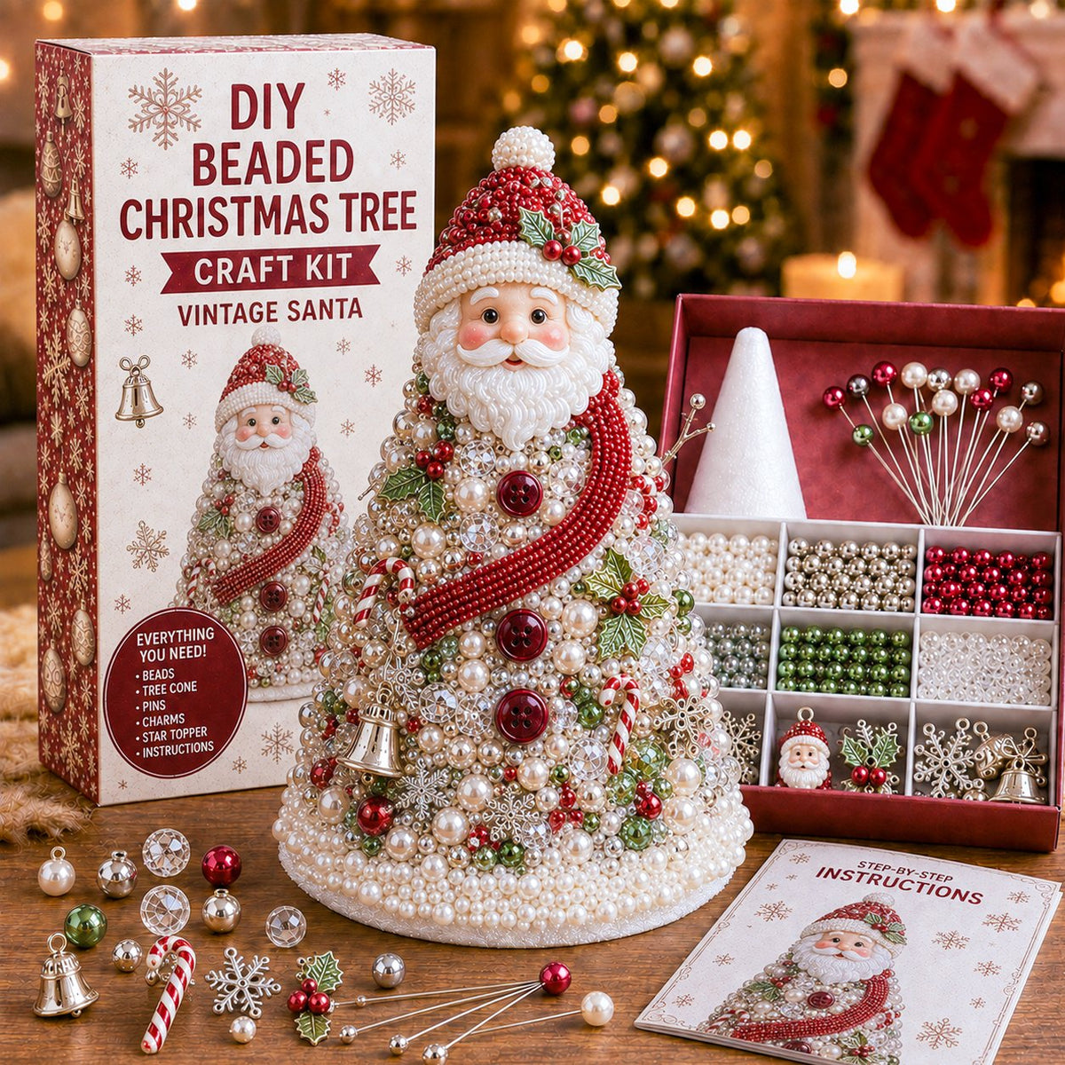 ✨ Last Day — 70% OFF ✨🎄 DIY Beaded Christmas Tree Craft Kit