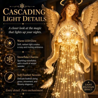 👼✨ ✨Up to 67%  OFF Solar Angel Blessing Fountain – Cascading Christmas Garden Light