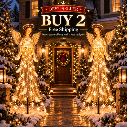 👼✨ ✨Up to 67%  OFF Solar Angel Blessing Fountain – Cascading Christmas Garden Light
