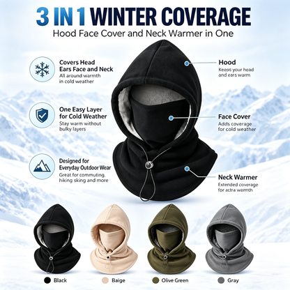🔥❄️ Ultimate 3-in-1 Winter Balaclava – Head, Face & Neck Coverage
