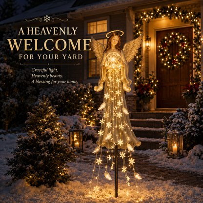👼✨ ✨Up to 67%  OFF Solar Angel Blessing Fountain – Cascading Christmas Garden Light