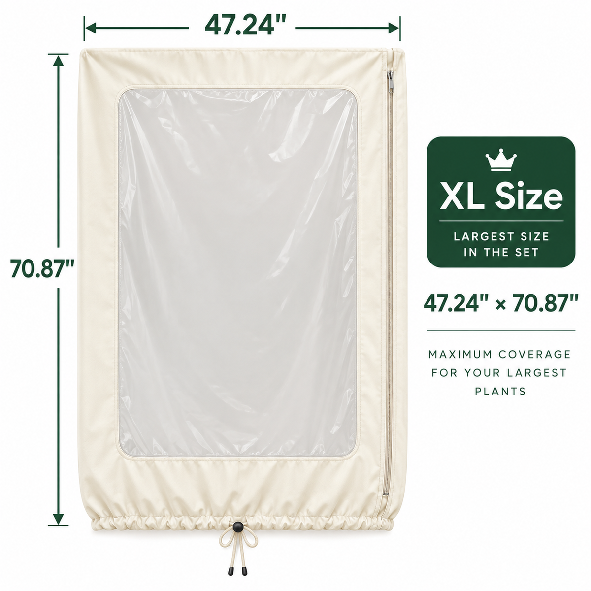 🌿 WINTER GARDEN ESSENTIAL | Plant Frost Protection Cover – Breathable Reusable Cover for Shrubs, Pots & Young Trees