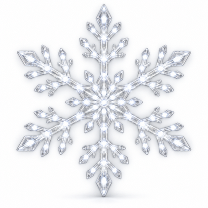 LED Snowflake Wall Set