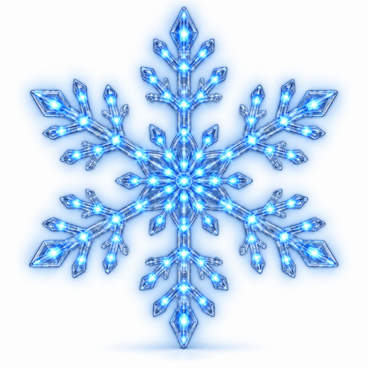LED Snowflake Wall Set