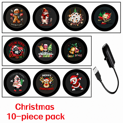 Plug-&-Play HD Christmas Projector – 6 or 10 Festive Scenes – IndsyWest